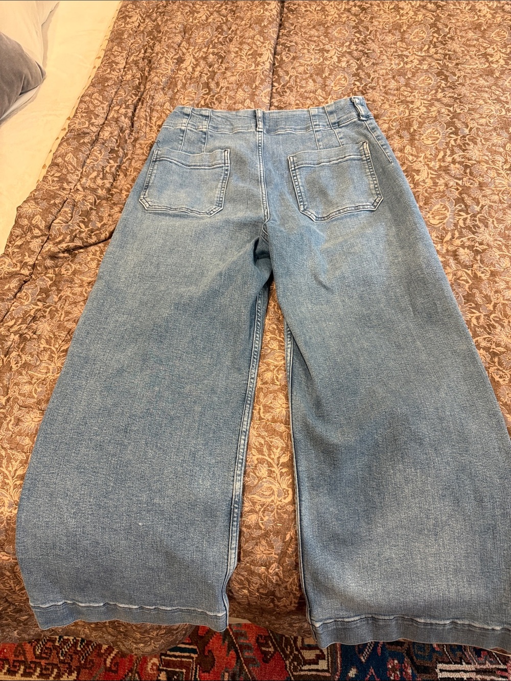 Anthropologie Light Blue Wide-Leg Jeans - Picture 3 of 6